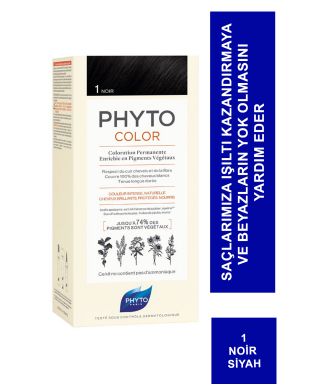 Phyto Color Bitkisel Saç Boyası 1 Noir Siyah