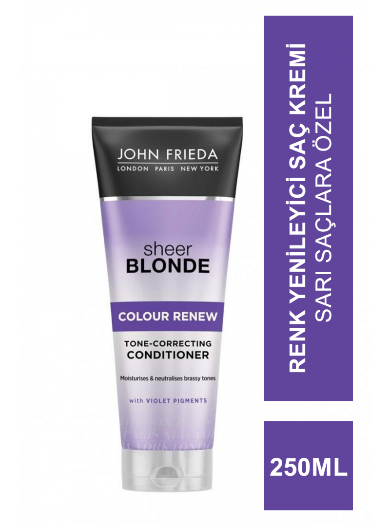 John Frieda Sheer Blonde Colour Renew Conditioner 250 ml Sarı Saçlara Özel Renk Yenileyici Saç Kremi
