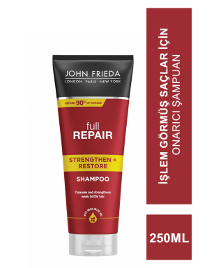 John Frieda Full Repair Shampoo 250 ml İşlem Görmüş Saçlar İçin Onarıcı Şampuan