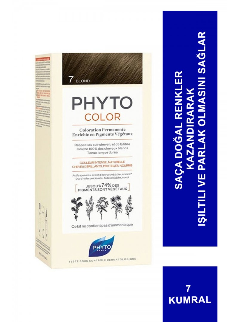 Phyto Color Bitkisel Saç Boyası - 7 - Kumral