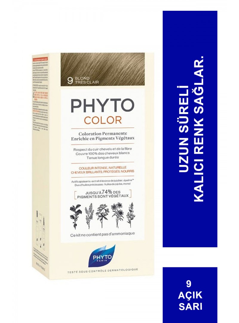 Phyto Color Bitkisel Saç Boyası - 9 - Açık Sarı