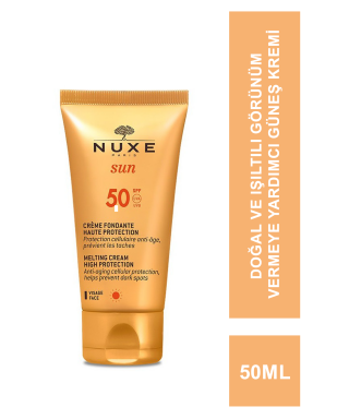 Nuxe Sun Spf 50 Face Cream Fondante Haute Protection Güneş Koruyucu Yüz Kremi 50ml