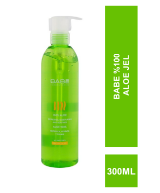 Babe %100 Aloe Jel 300 ml (S.K.T 01-2024)