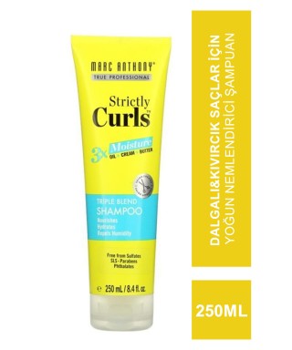 Marc Anthony Strictly Curls 3X Moisture Triple Blend Shampoo (Dalgalı & Kıvırcık Saçlar İçin Yoğun Nemlendirici Şampuan) 250 ml