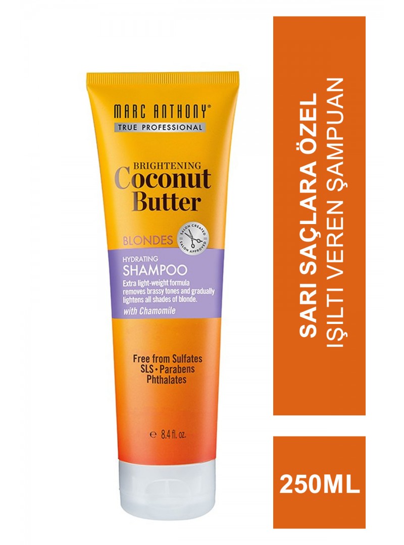 Marc Anthony Coconut Butter Blondes Hydrating Shampoo Sarı Saçlara Özel Işıltı Veren Şampuan 250 ml