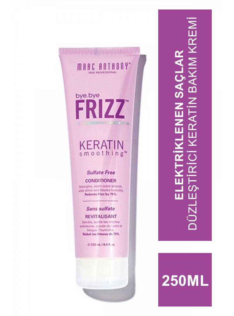 Marc Anthony Frizz Keratin Smoothing Conditioner Elektriklenen Saçlar Düzleştirici Keratin Bakım Kremi 250 ml