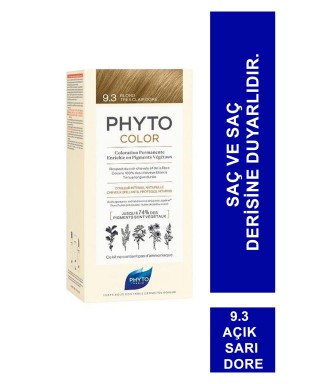Phyto Color Bitkisel Saç Boyası 9.3 - Açık Sarı Dore Yeni Formül
