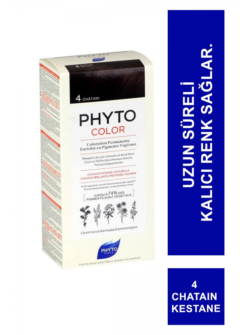 Phyto Color Bitkisel Saç Boyası - 4 Chataın Kestane