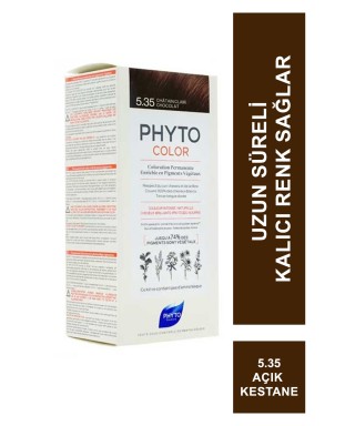 Phyto Color Bitkisel Saç Boyası 5.35 - Açık Kestane Dore Akaju Yeni Formül