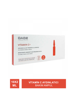Babe Vitamin C Aydınlatıcı Bakım Ampul 10x2 ml (S.K.T 08-2024)