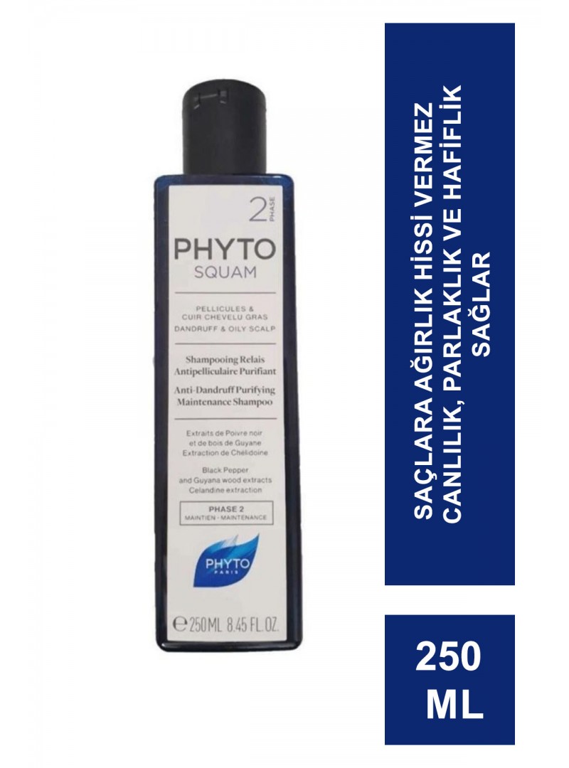 Phyto Phytosquam Anti Dandruff Purifying Arındırıcı Bakım Şampuanı 250 ml