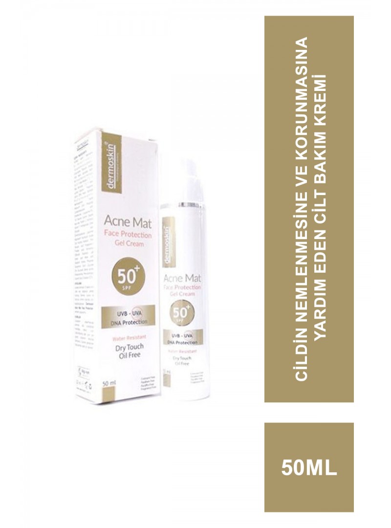 Dermoskin Sun Acne Mat SPF 50+ Face Protection Gel Cream 50 ml