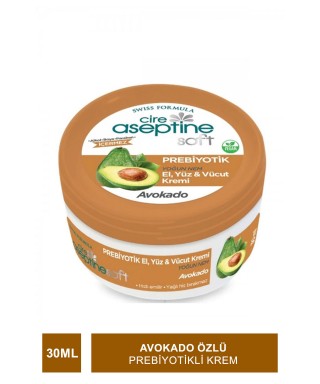 Cire Aseptine Soft Avokado Özlü Yoğun Nemlendirici Prebiyotikli Krem 30 ml
