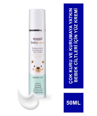 Dermoskin Babycare Prebiyotik & Postbiyotik Yüz Kremi 50 ml