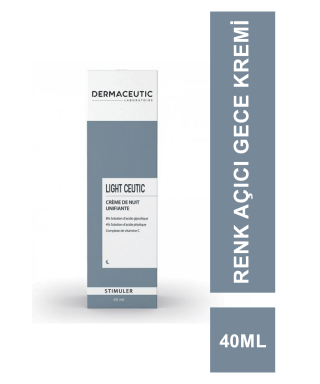 Dermaceutic Light Ceutic Renk Açıcı Gece Kremi 40 ml (S.K.T 11-2023)