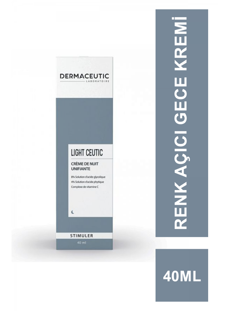 Dermaceutic Light Ceutic Renk Açıcı Gece Kremi 40 ml (S.K.T 11-2023)