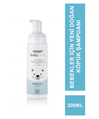 Dermoskin Babycare Yeni Doğan Köpük Şampuanı 200 ml