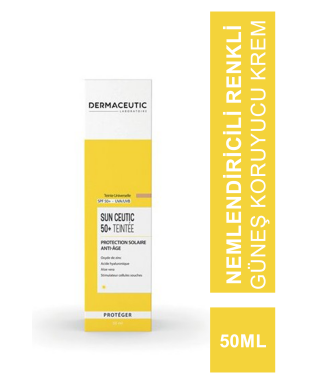 Dermaceutic Sun Ceutic Tinted Anti-Agig Spf50 50ml - Nemlendiricili Renkli Güneş Koruyucu Krem (S.K.T 06-2023)