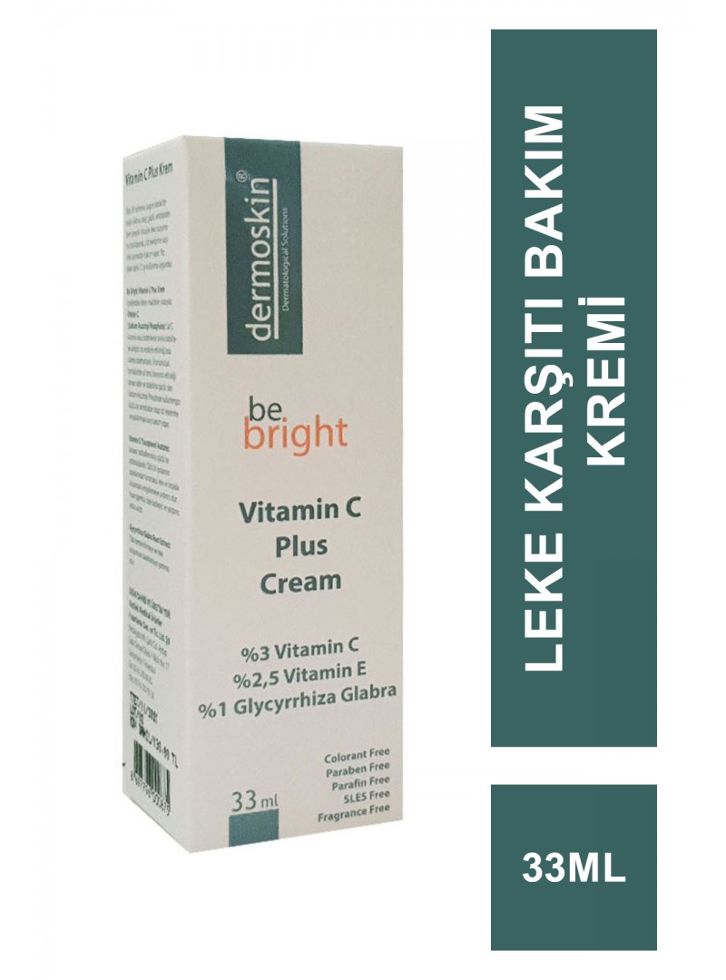 Hızlı Kargo Fırsatıyla Dermoskin Be Bright Vitamin C Plus Krem 33ml (S.K.T  04-2025)
