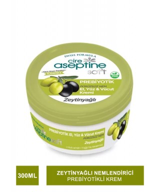 Cire Aseptine Soft Zeytinyağlı Nemlendirici Pürüzsüzleştirici Prebiyotikli Krem 300 ml