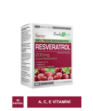Bigjoy Vitamins Resveratrol 200 mg 60 Vegi Kapsül (S.K.T 09-2024)
