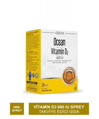 Ocean Vitamin D3 600 IU Sprey 20ml (S.K.T 09-2024)