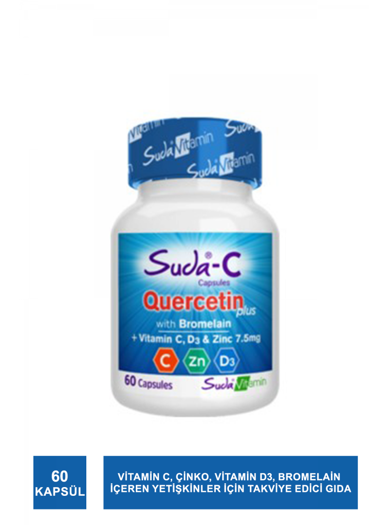 Suda Vitamin Suda-C Quercetin 60 Kapsül