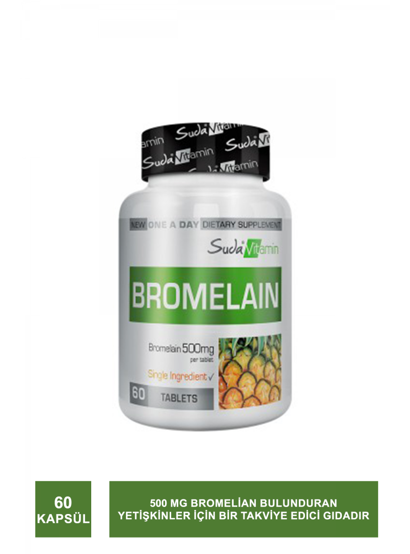 Suda Vitamin Vitamins Bromelain 500mg 60 Tablet