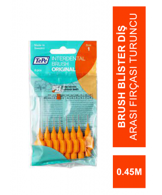 TePe İnterdental Brush Blister Diş Arası Fırçası Turuncu 0.45 mm 8'li