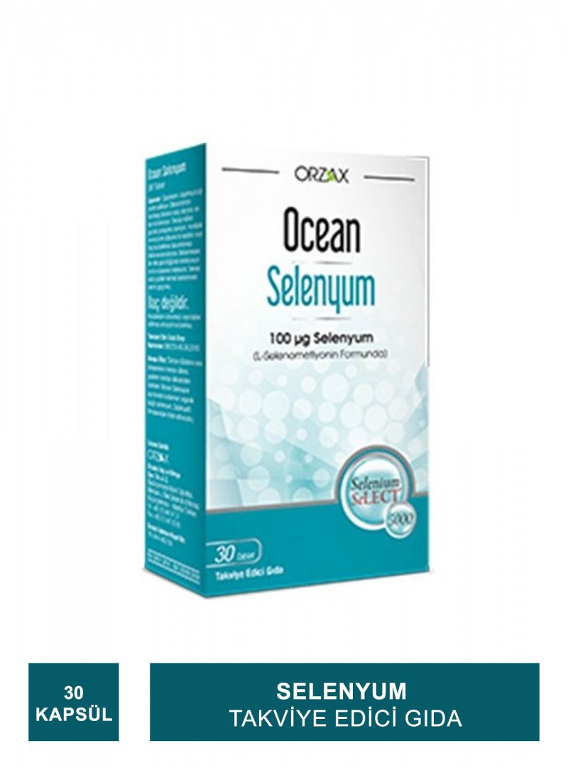 Ocean Selenyum Takviye Edici Gıda 30 Kapsül (S.K.T 09-2025)