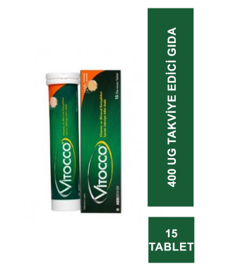 Vitocco Vitamin Mineral İçeren Takviye Edici Gıda 15 Efervesan Tablet