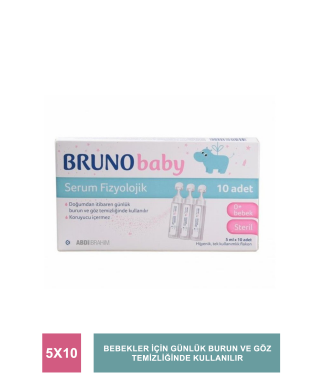 Bruno Baby Serum Fizyolojik 5 ml x 10 Adet