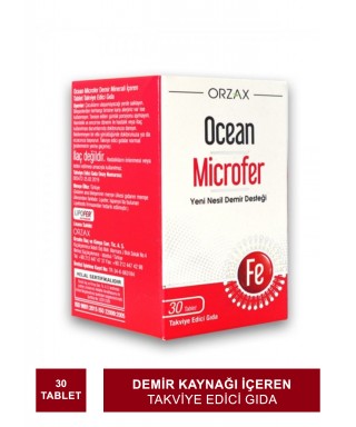 Ocean Microfer 30 Tablet Takviye Edici Gıda (S.K.T 09-2025)