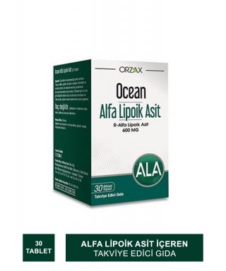 Ocean Alfa Lipoik Asit 600 mg 30 Tablet (S.K.T 06-2025)