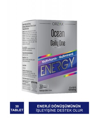 Ocean Daily One Energy 30 Tablet - Takviye Edici Gıda (S.K.T 03-2025)