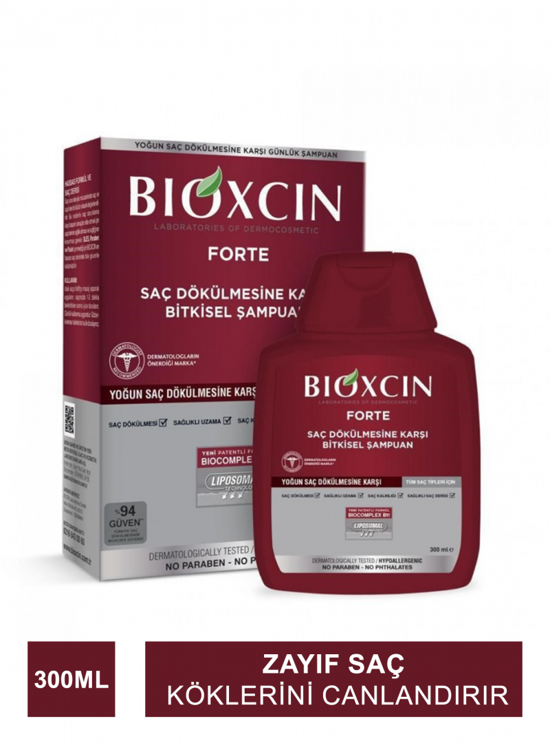 Bioxcin Forte Saç Dökülmesine Karşı  Bitkisel Şampuan 300 ml