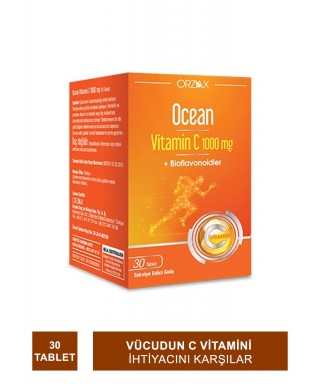 Ocean Vitamin C 1000 mg 30 Tablet (S.K.T 02-2025)
