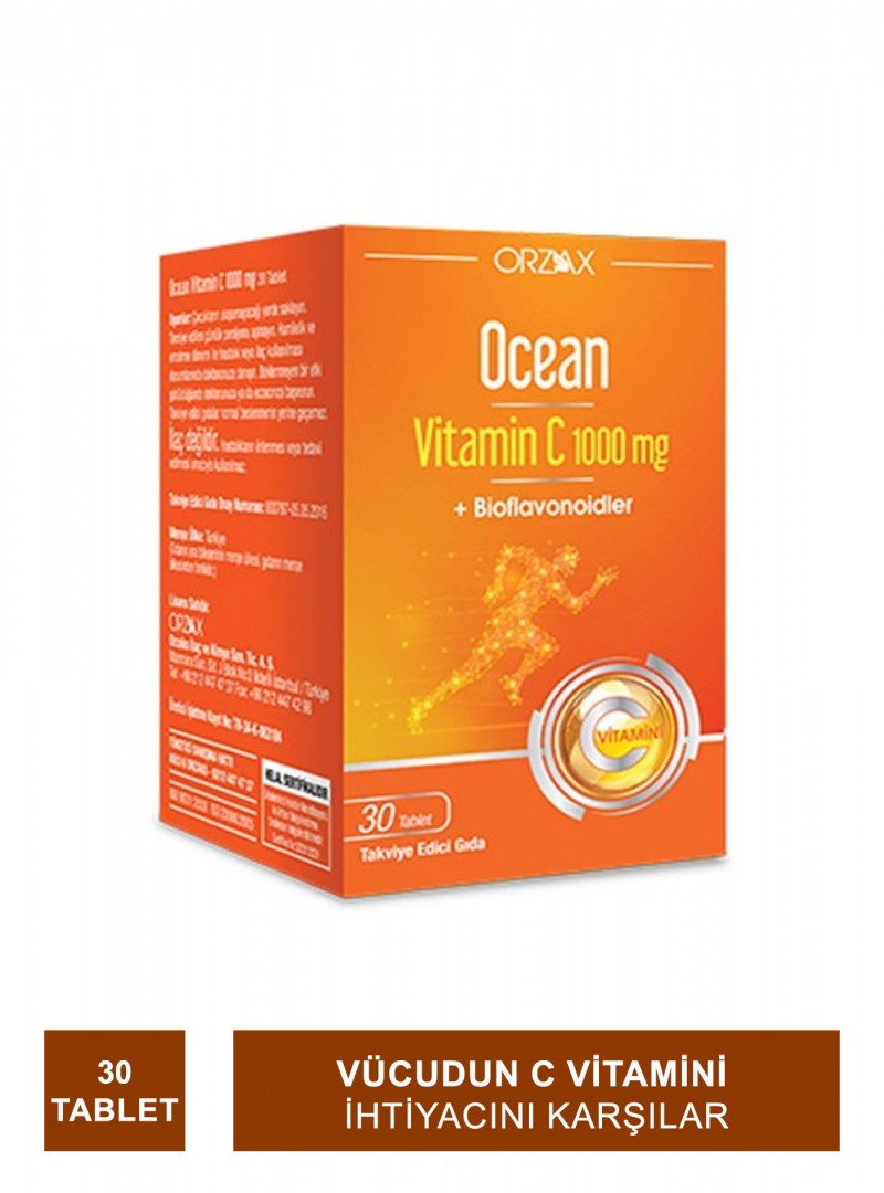 Ocean Vitamin C 1000 mg 30 Tablet (S.K.T 02-2025)