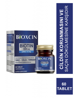Bioxcin Biotin 5000mcg 60 Tablet (S.K.T 04-2025)