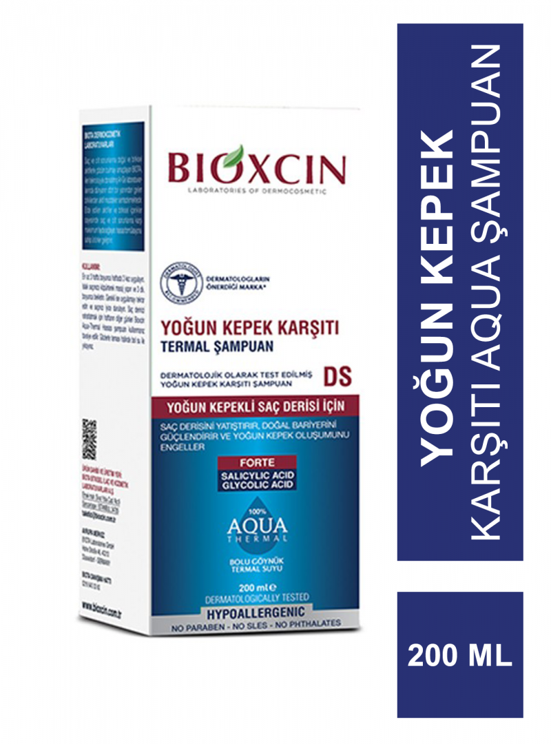 Bioxcin Aqua Thermal Şampuan Yoğun Kepek Karşıtı DS 200 ml