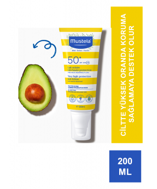 Mustela Very High Protection Sun Lotion Spf50 200ml (S.K.T 09-2024)