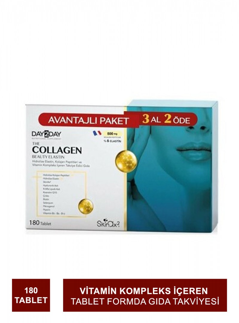 Ocean Day2Day The Collagen Beauty Elastin 180 Tablet 3 AL 2 ÖDE (S.K.T 04-2024)