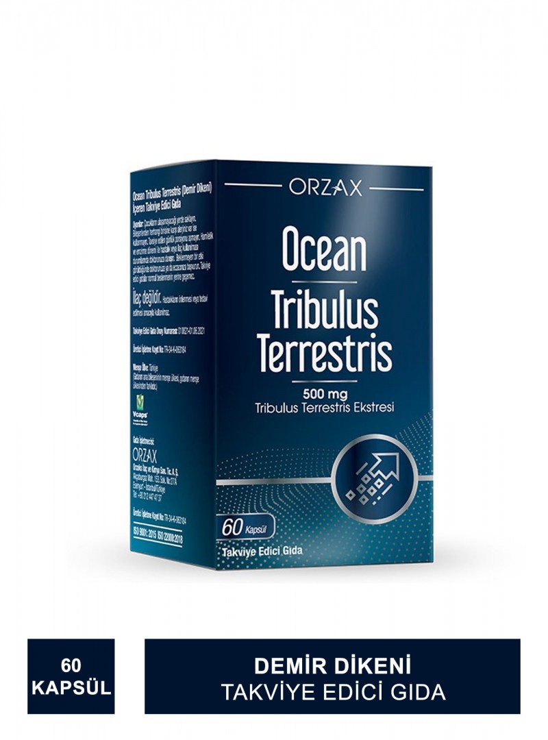Ocean Tribulus Terrestris Takviye Edici Gıda 60 Kapsül (S.K.T 04-2023)