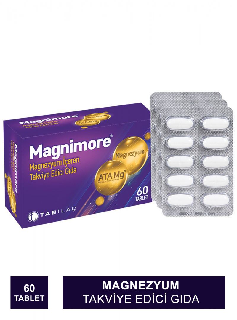 Magnimore Takviye Edici Gıda 60 Tablet (S.K.T 10-2025)