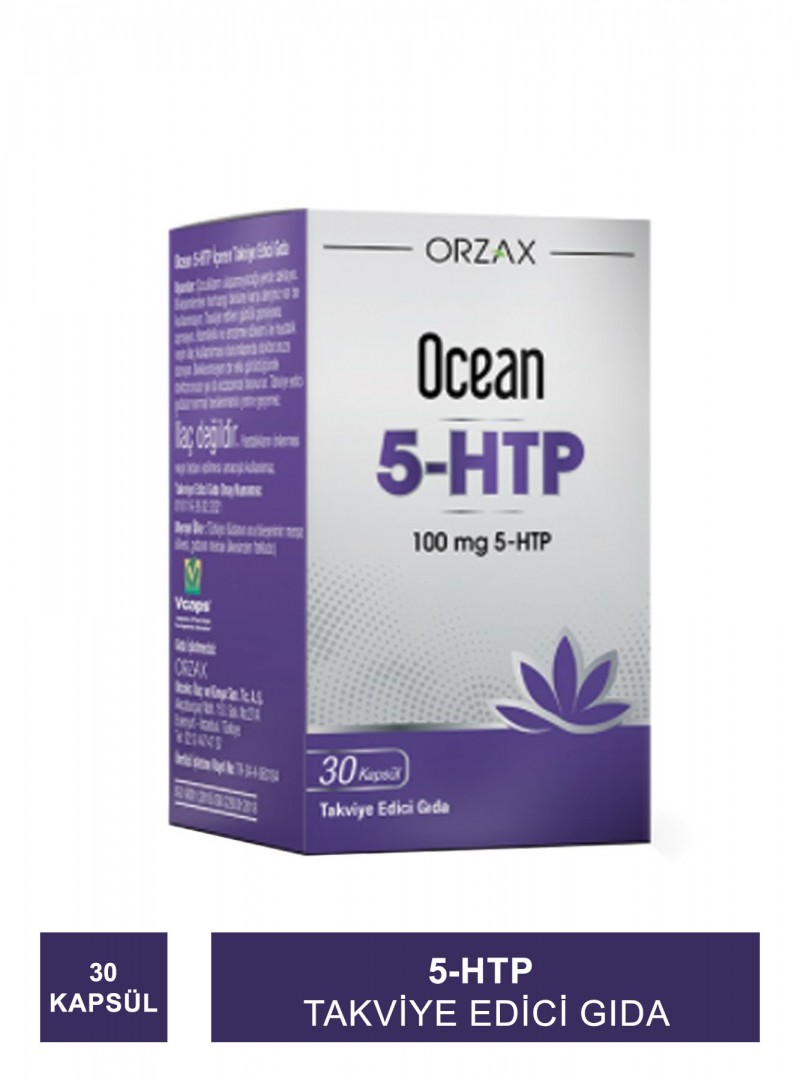 Ocean 5-HTP Takviye Edici Gıda 30 Kapsül (S.K.T 09-2025)