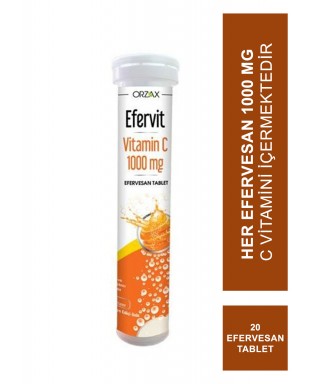 Ocean Efervit Vitamin C 1000mg 20 Tablet (S.K.T 08-2023)