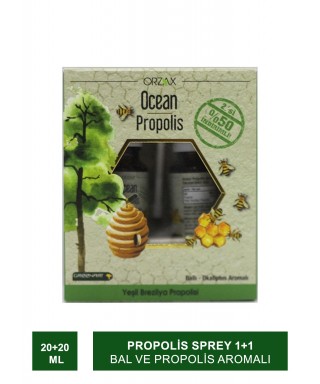 Ocean Propolis Sprey 1+1 ( Bal ve Propolis Aromalı ) 20+20 ml (S.K.T 04-2024)