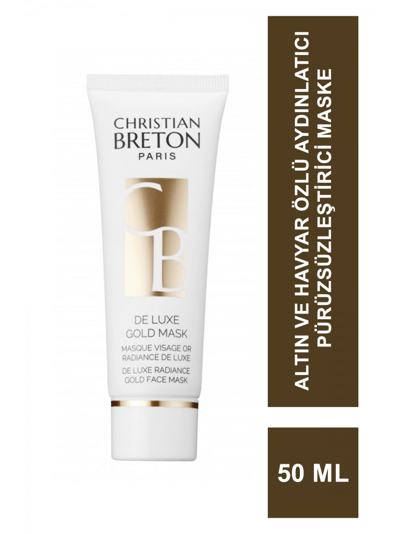 Christian Breton De Luxe Gold Mask Altın ve Havyar Özlü Aydınlatıcı Maske 50 ml