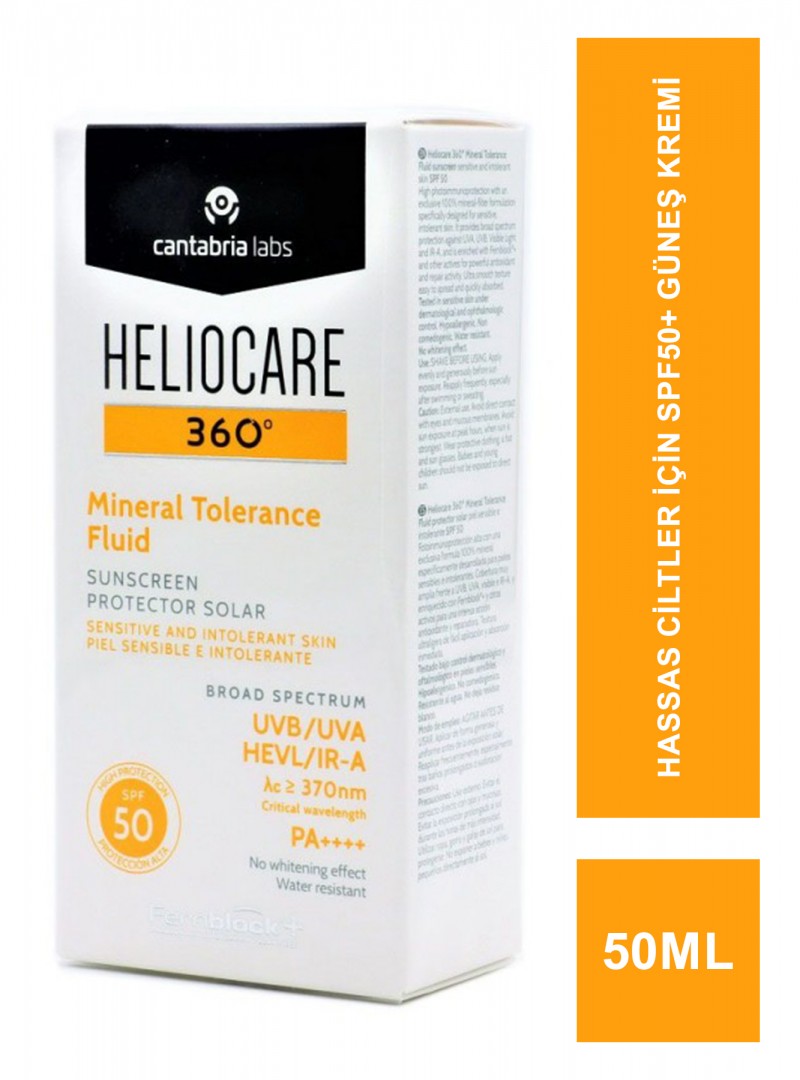 Heliocare 360 Mineral Tolerance Fluid SPF50+ 50 ml
