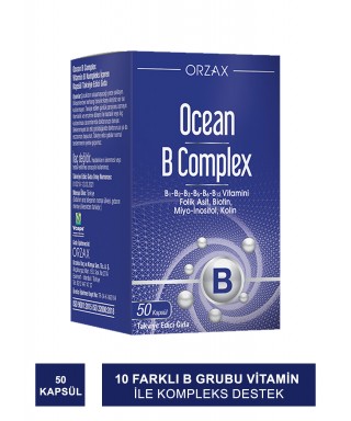 Ocean B Complex Takviye Edici Gıda 50 Kapsül (S.K.T 09-2026)